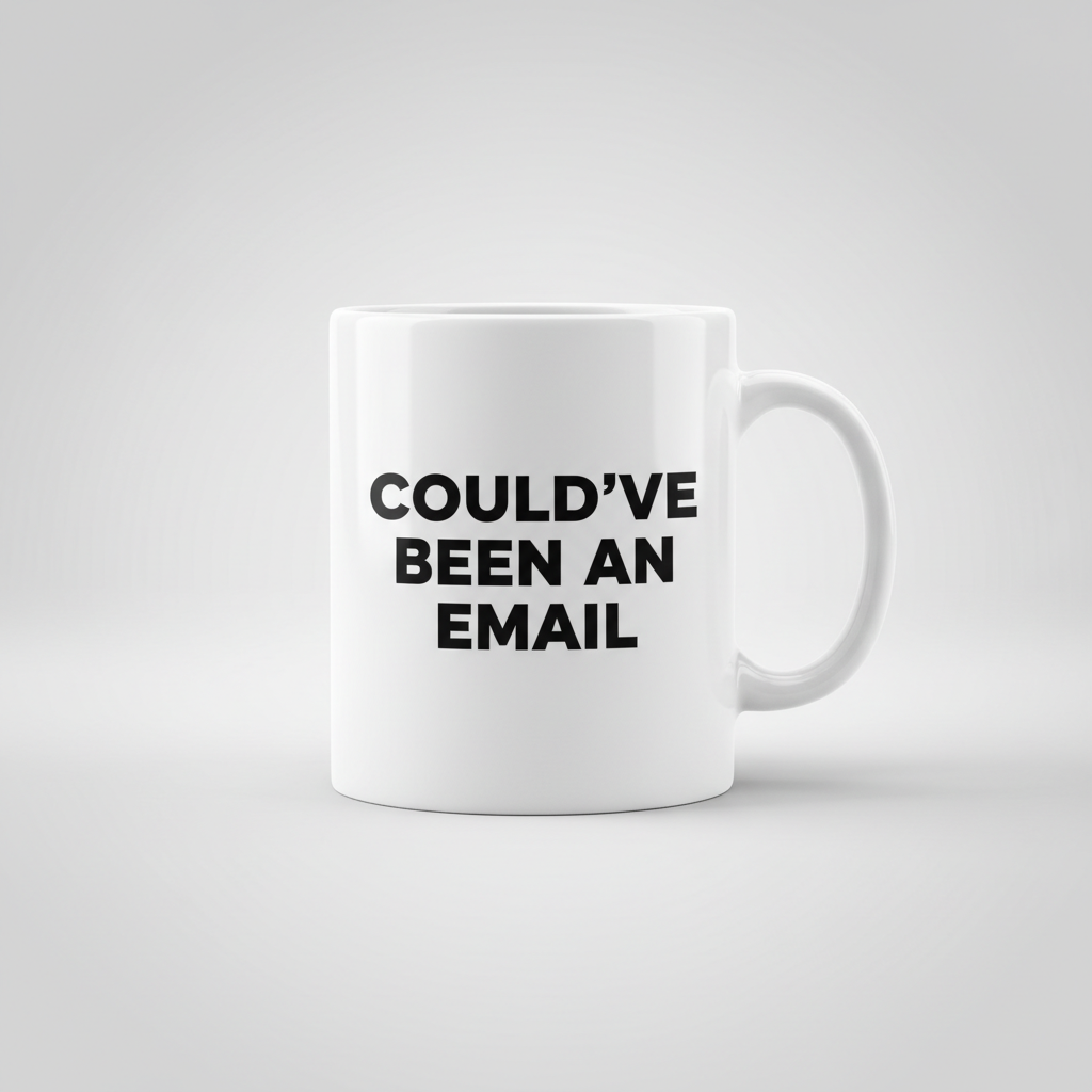 CBE White Mug Back
